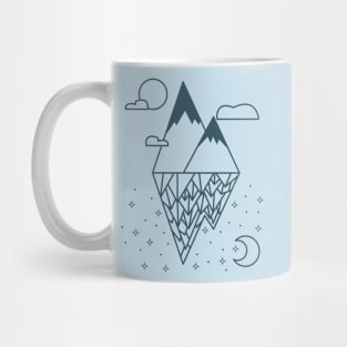 mountains geometric lineart Mug